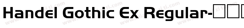 Handel Gothic Ex Regular字体转换
